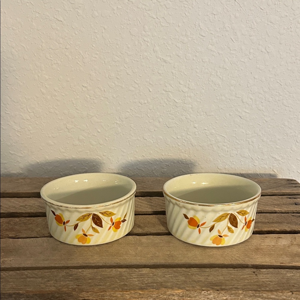 HALL Cream Floral Stoneware Ramekin Set - 2 Pack